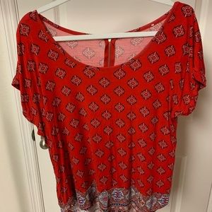 Tribe print high low top